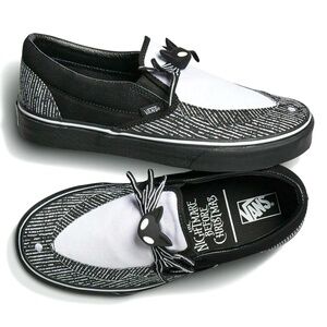 ✨🆕 VANS x🎄🎃 Nightmare B4 Xmas Jack Skellington Slip-Ons Women 6, New